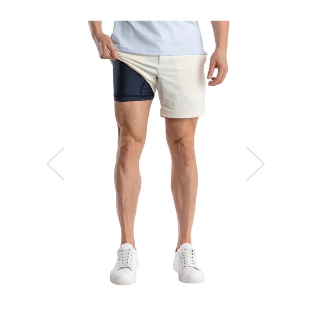 Men's BirdDogs Athletic Shorts XL White Navy